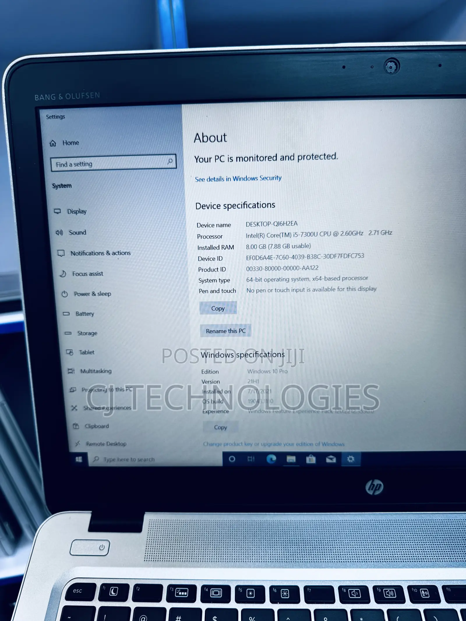Laptop HP EliteBook 850 G4 8GB Intel Core i5 SSD 256GB