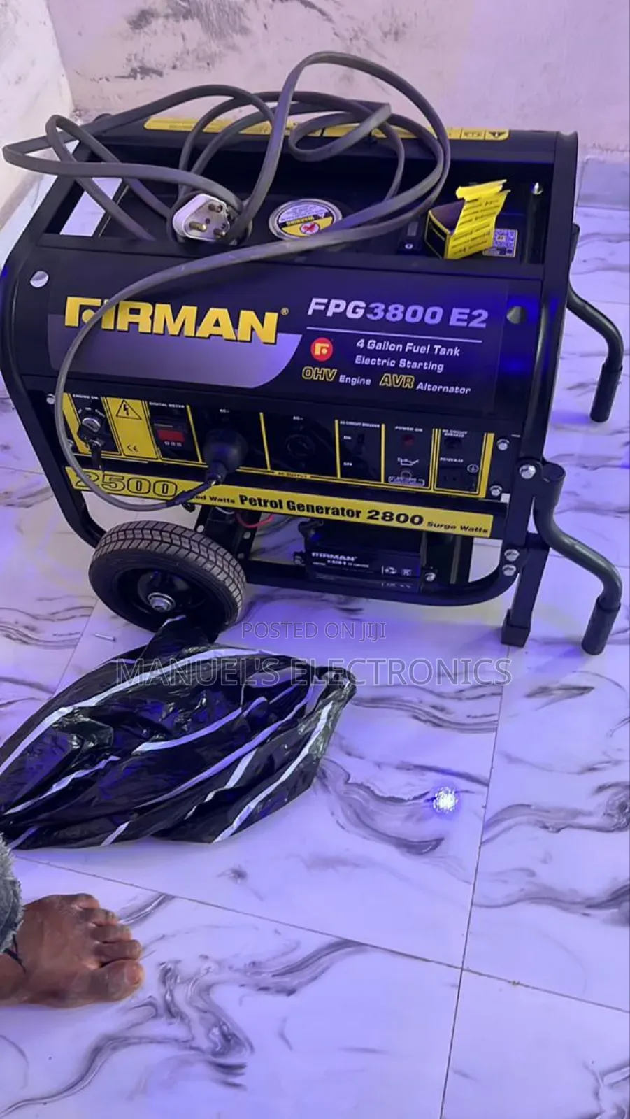 Firman Petrol Generator Model Fpg3800 100% Copper Coil(2.8kva)