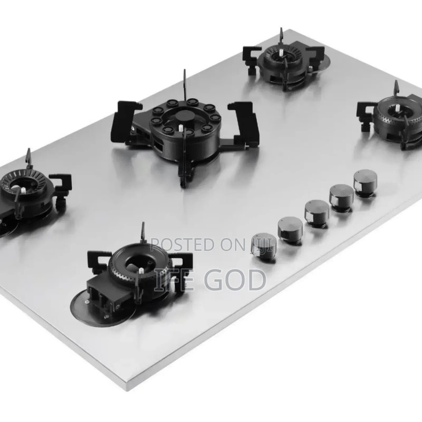 Original Yohako Built-in Premium Quality Flips Up 5 Burners Gas Cooker