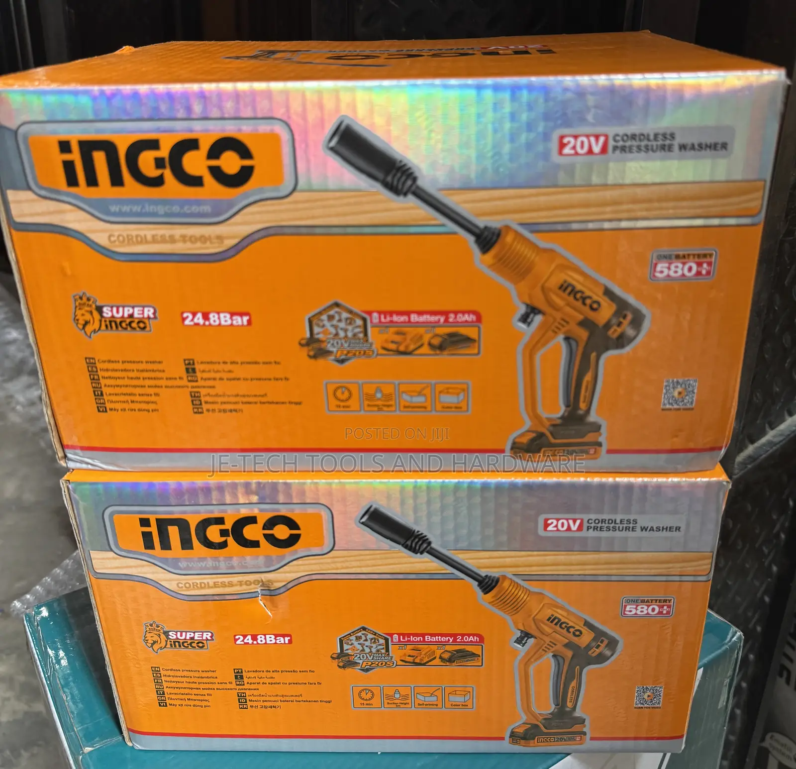 Quality Ingco Cpwli20362 20v Cordless Pressure Washer.