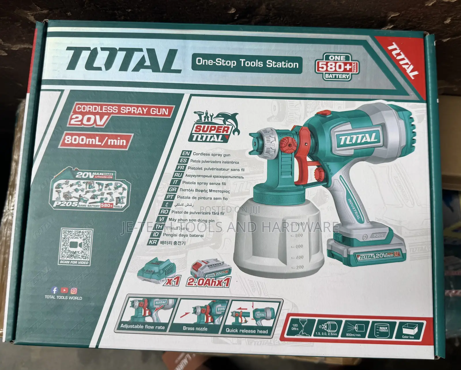 20v Total Lithium-Ion Spray Gun (Model Tsgli2004).