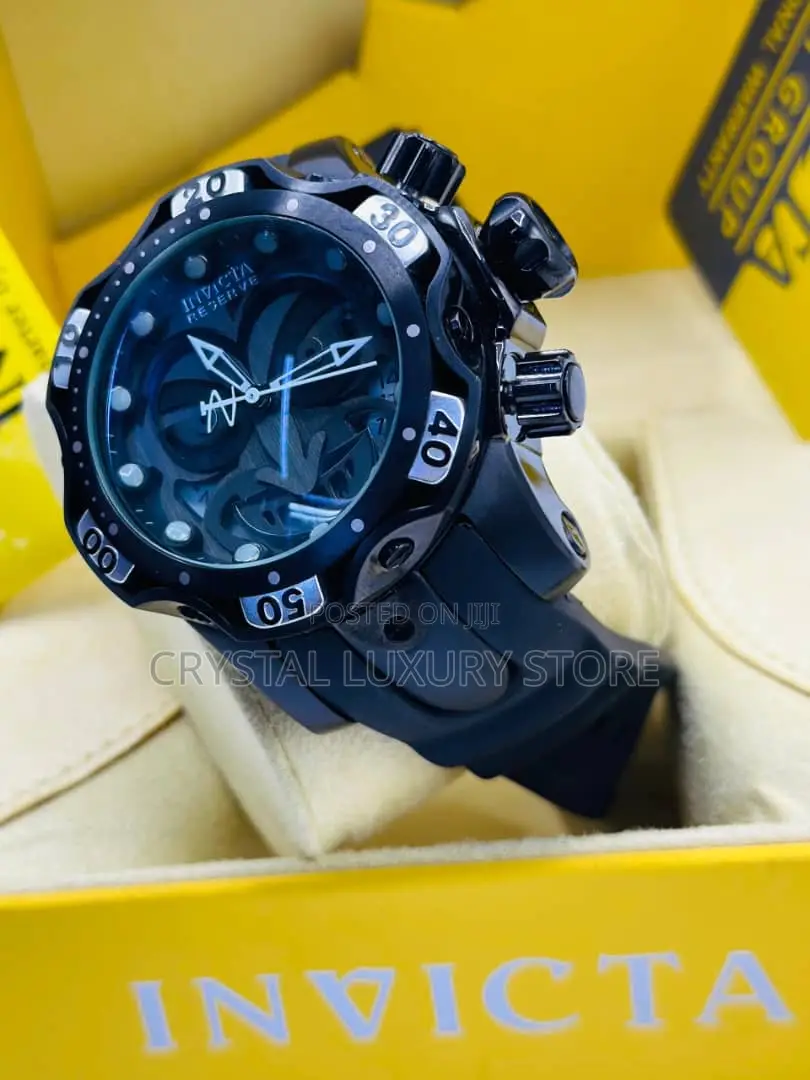 Invicta Quality Luxury Men Automatic Engine Wristwatch