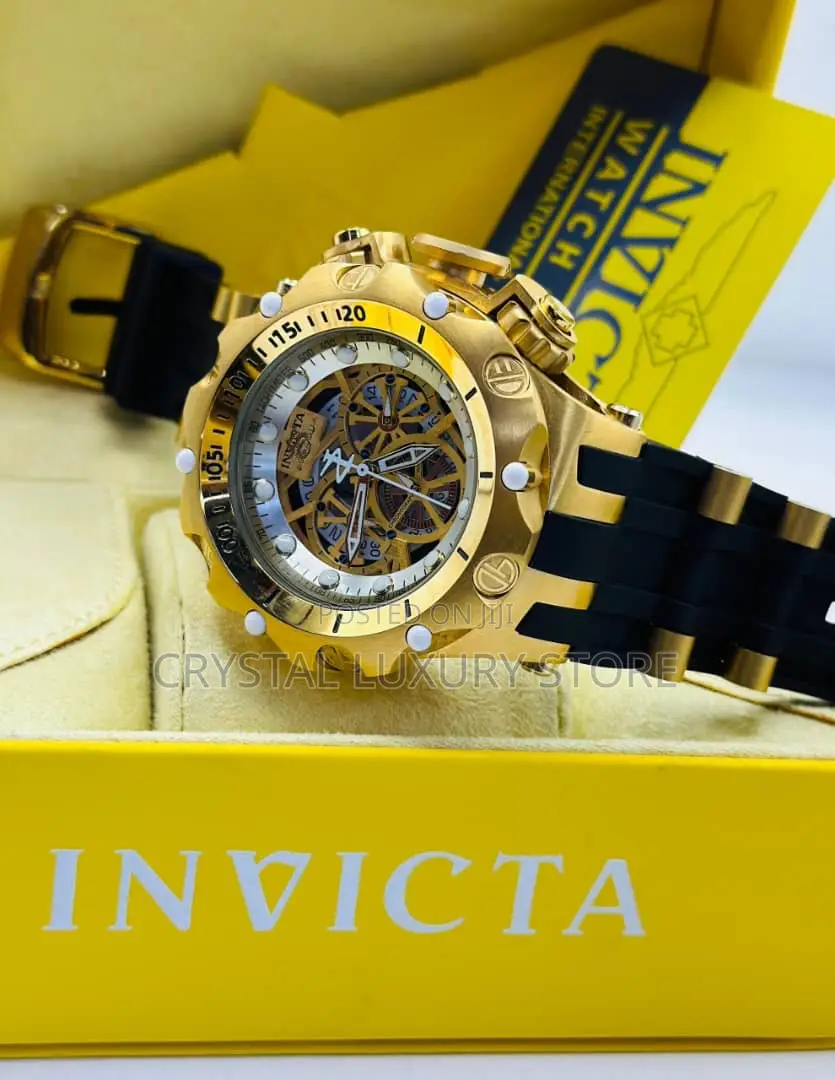 Invicta Quality Luxury Men Automatic Engine Wristwatch