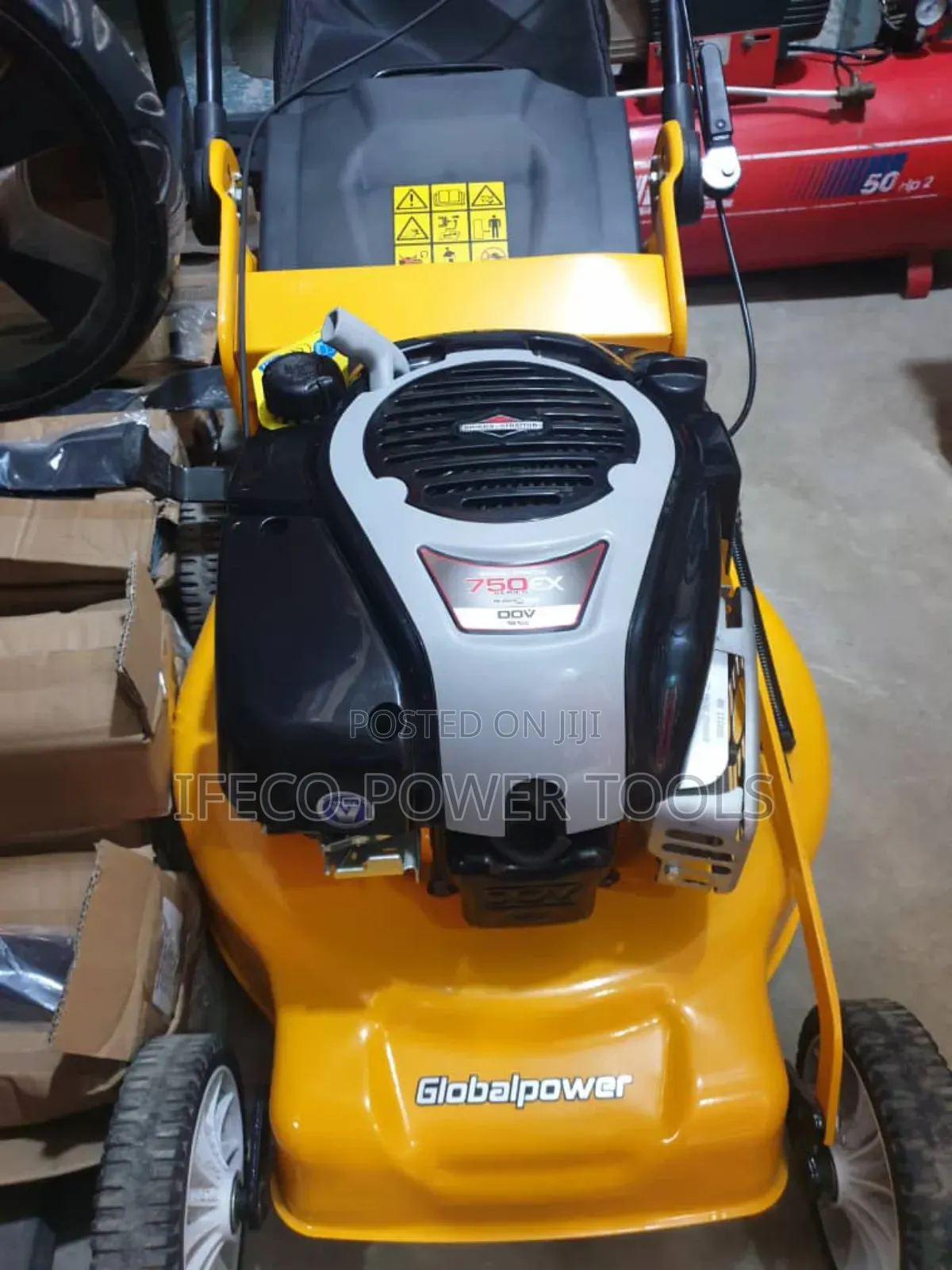 Globalpower Lawn Mower Equipped With a Briggs Stratton Engine
