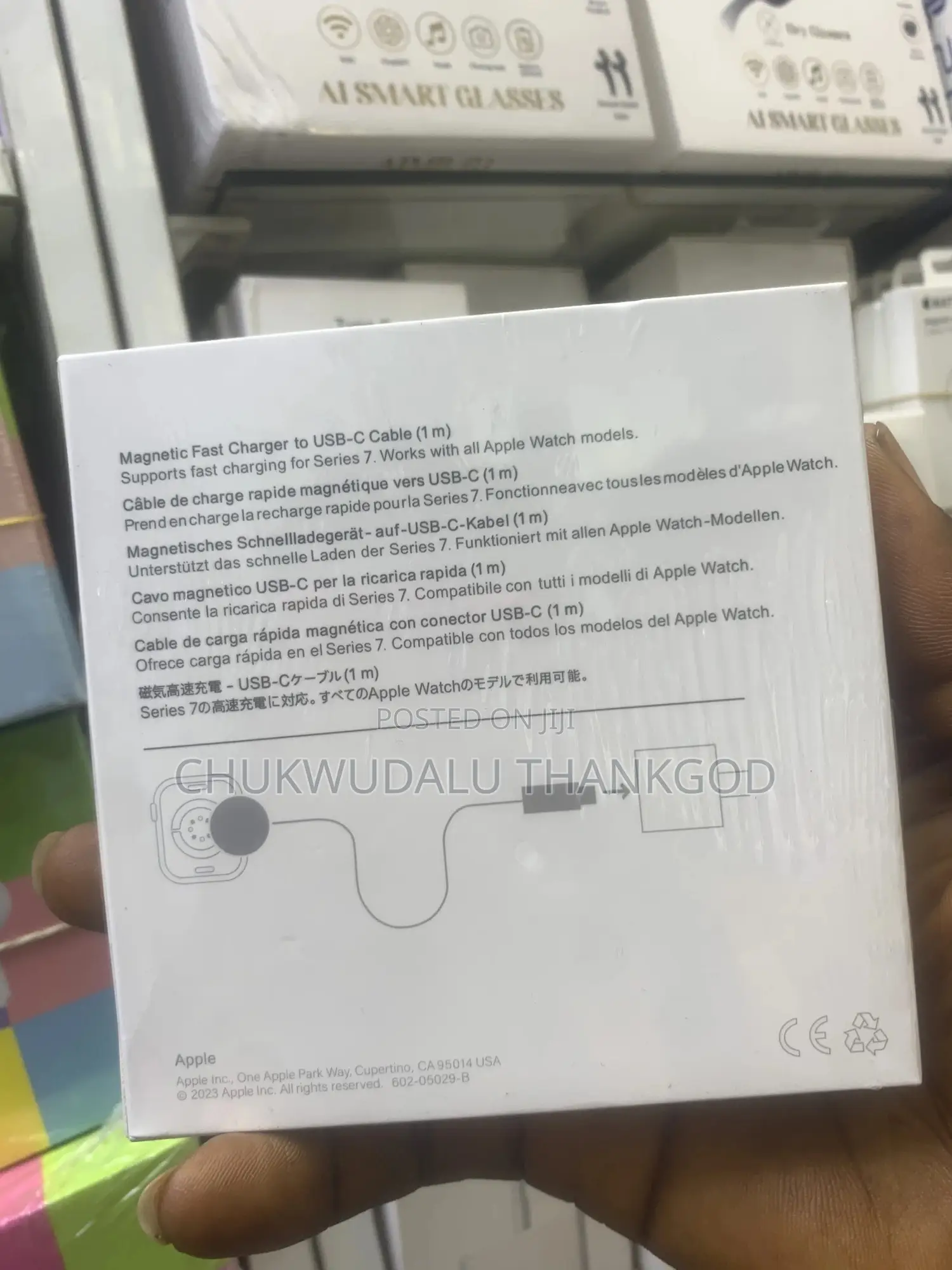 Apple Watch Magnetic Fast Charger to Usb-C Cable (1m)