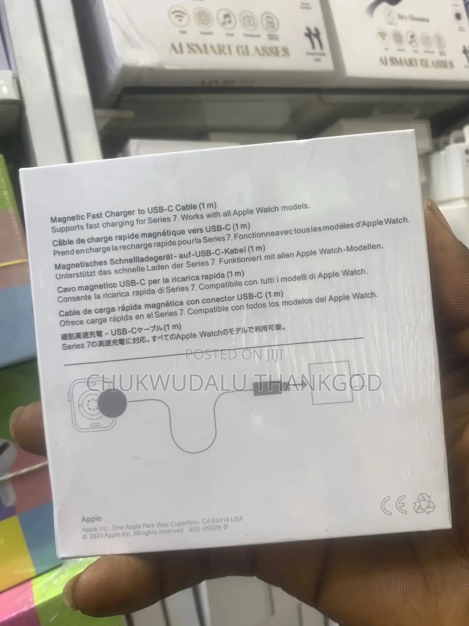 Apple Watch Magnetic Fast Charger to Usb-C Cable (1m)