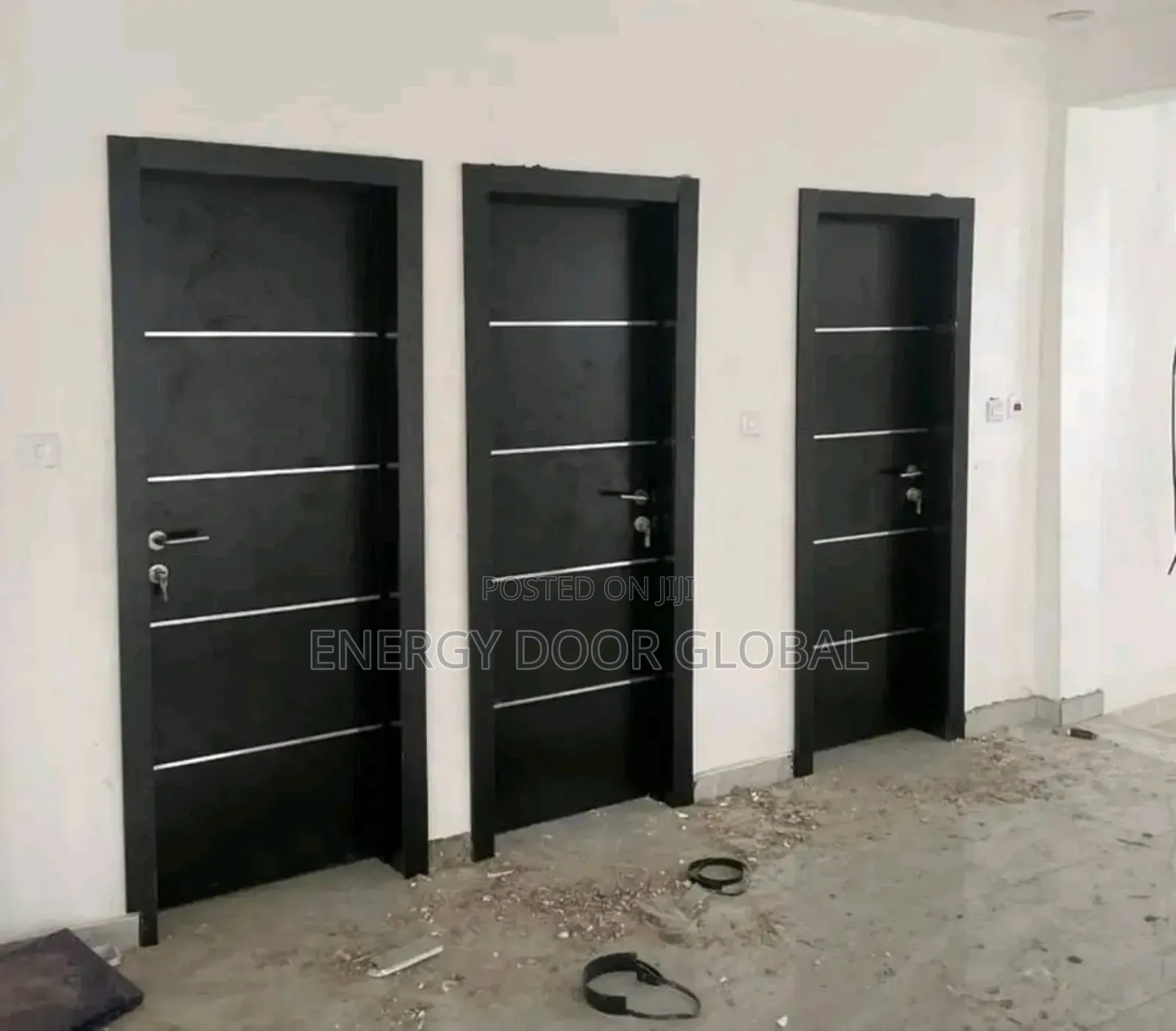 Black Silverline HDF 3ft/7ft Interior/Room Doors