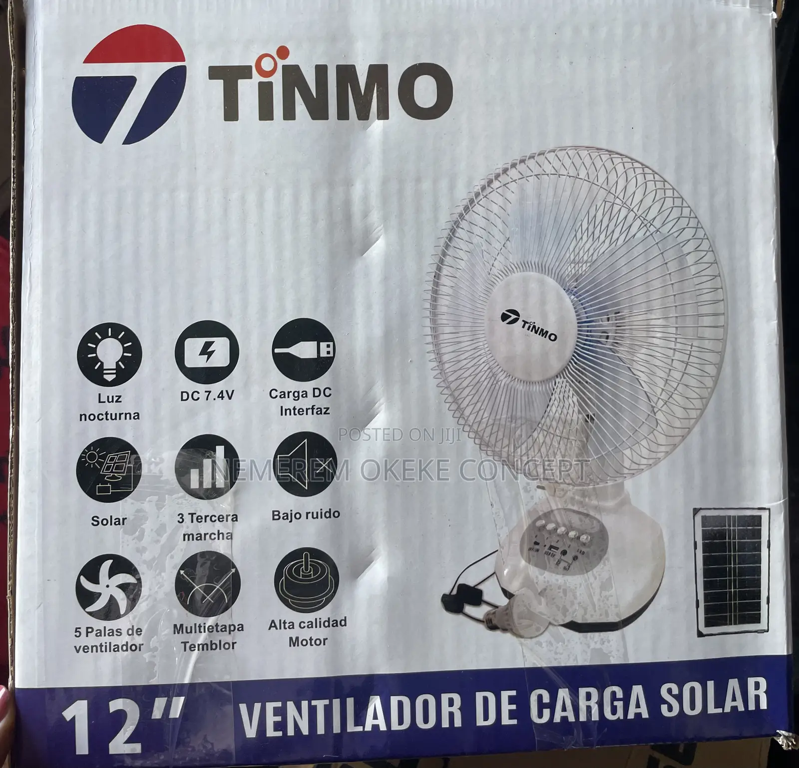 Tinmo Solar Table Fan