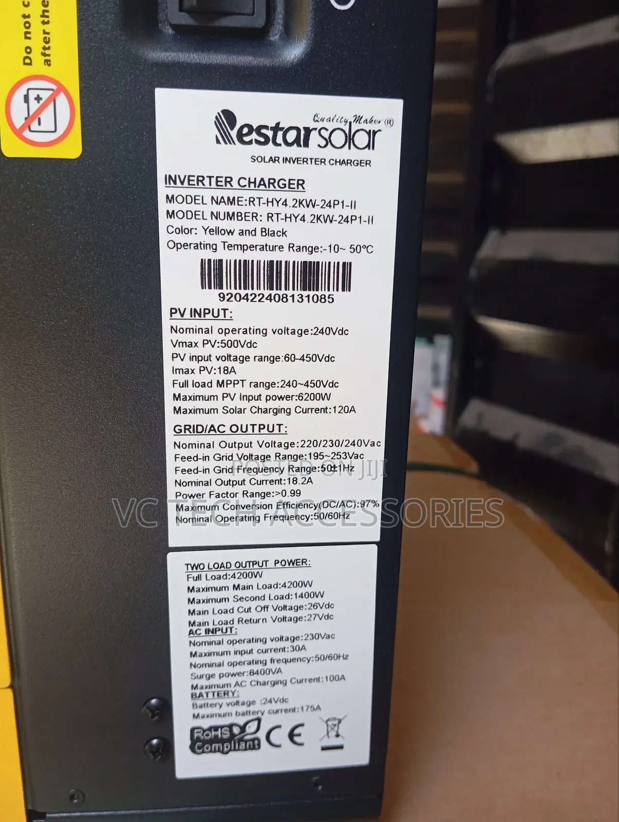 Restar 4.2kva Hybrid Pure Sine Wave Inverter
