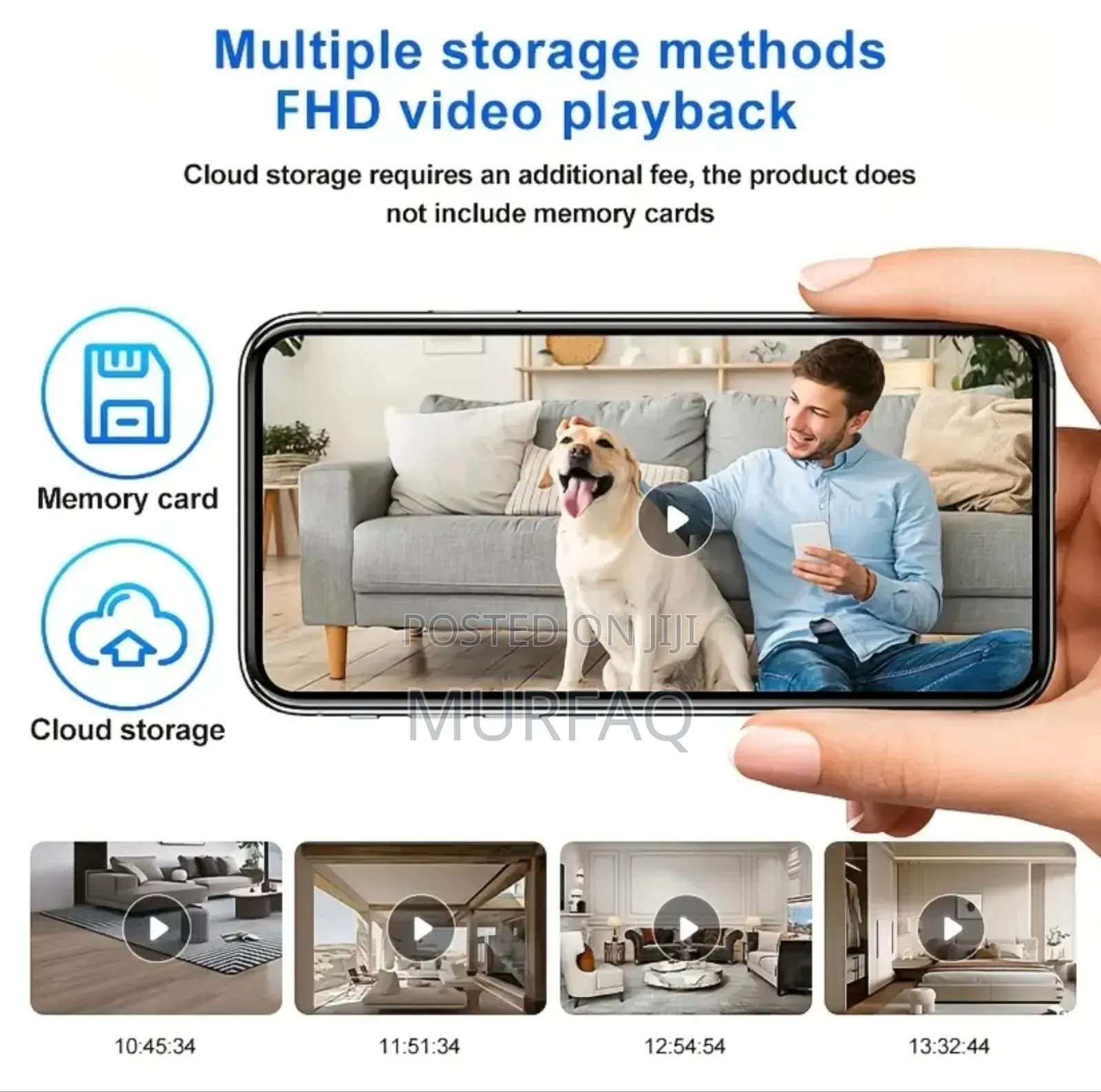 Wifi Video Doorbell Camera With Night Vision Two-Way Intercom
