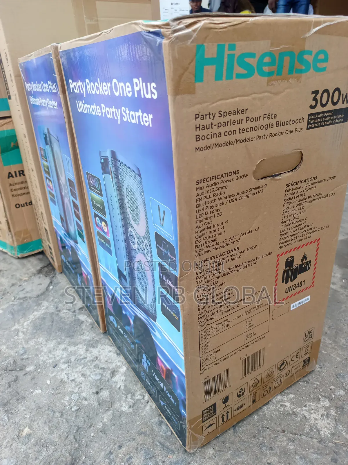 Hisense 300w Rechargeable Bluetooth Party Rocker Speaker | Aud 110hp