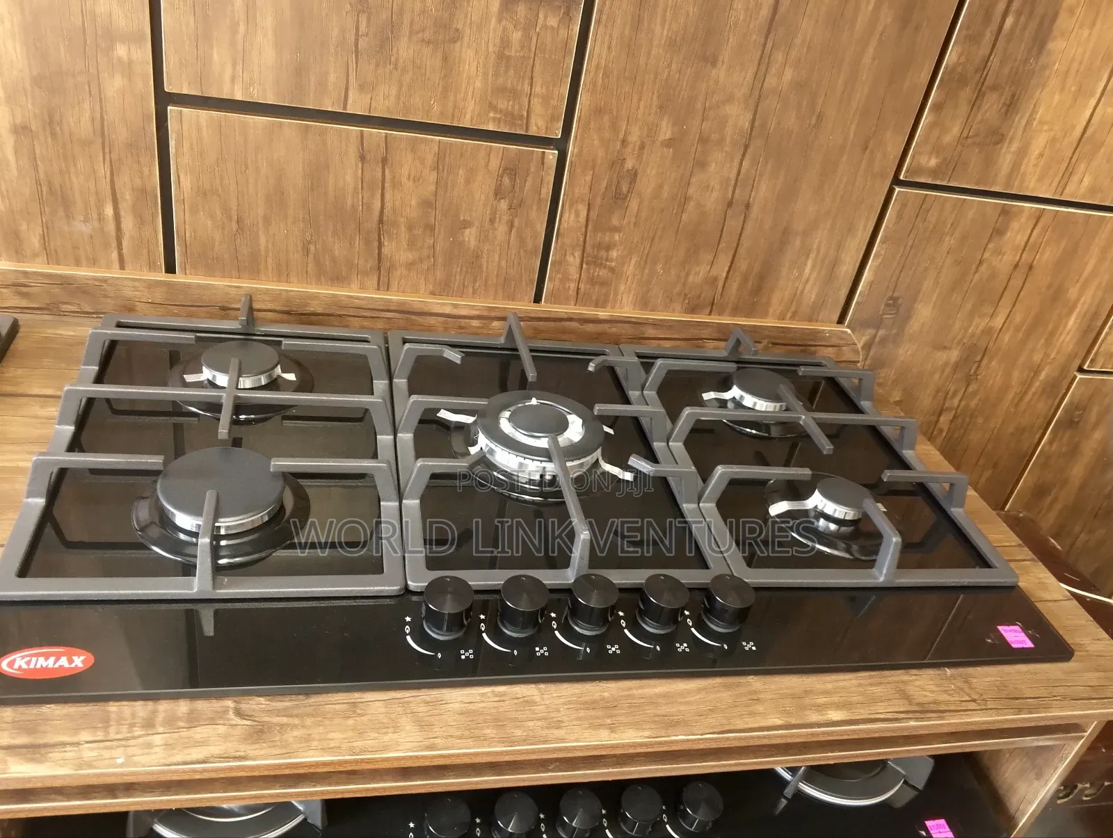 Kimax Cabinet Cooker 5 Burners Glass Top
