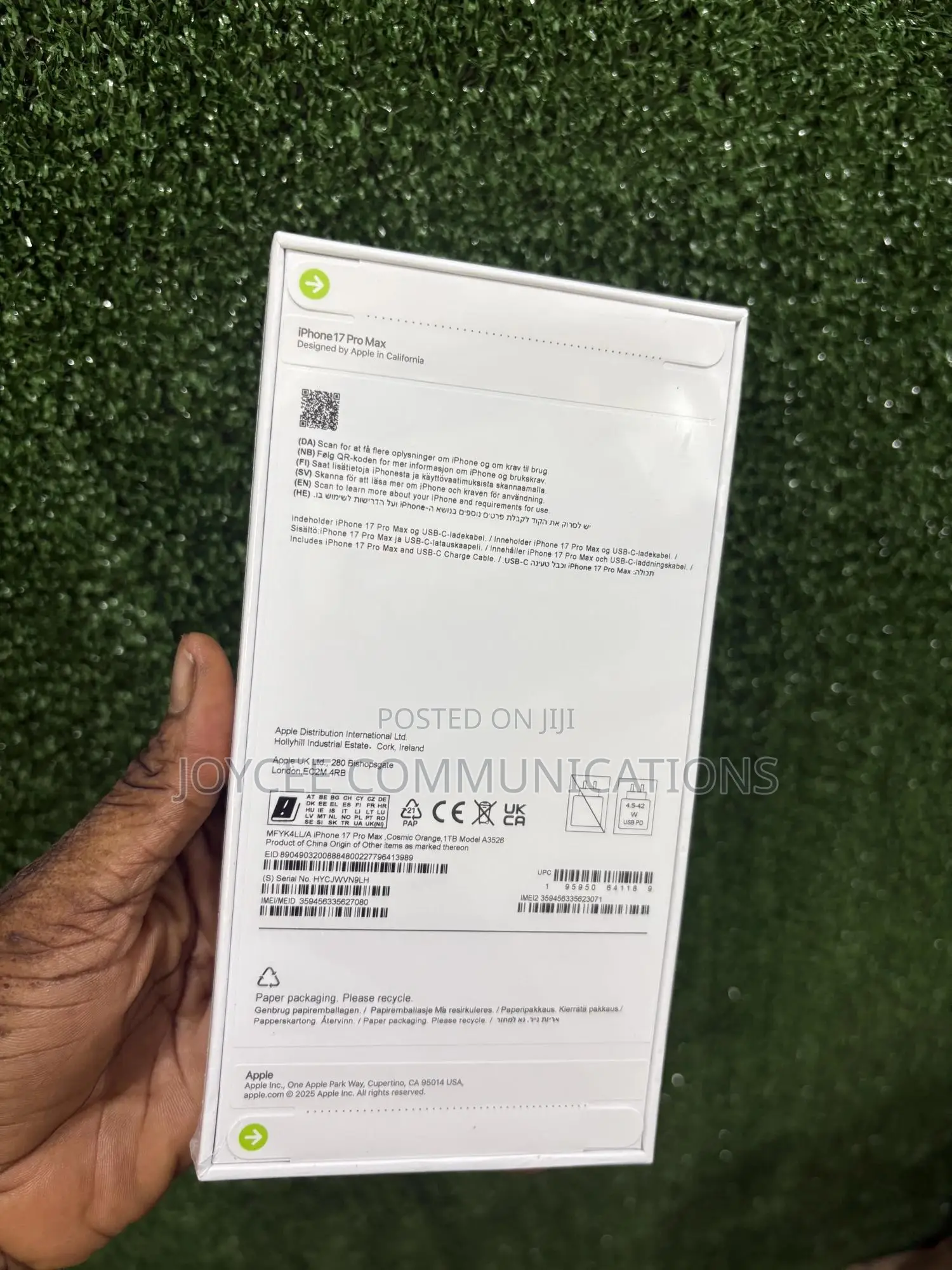 New Apple iPhone 17 Pro Max 256 GB Orange