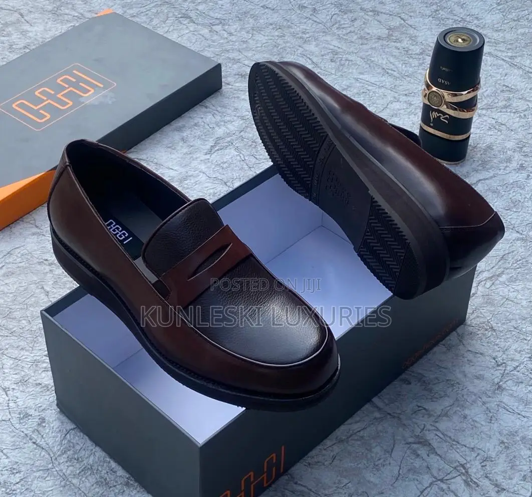 Original Oggi Black / Brown Casual Men Shoes