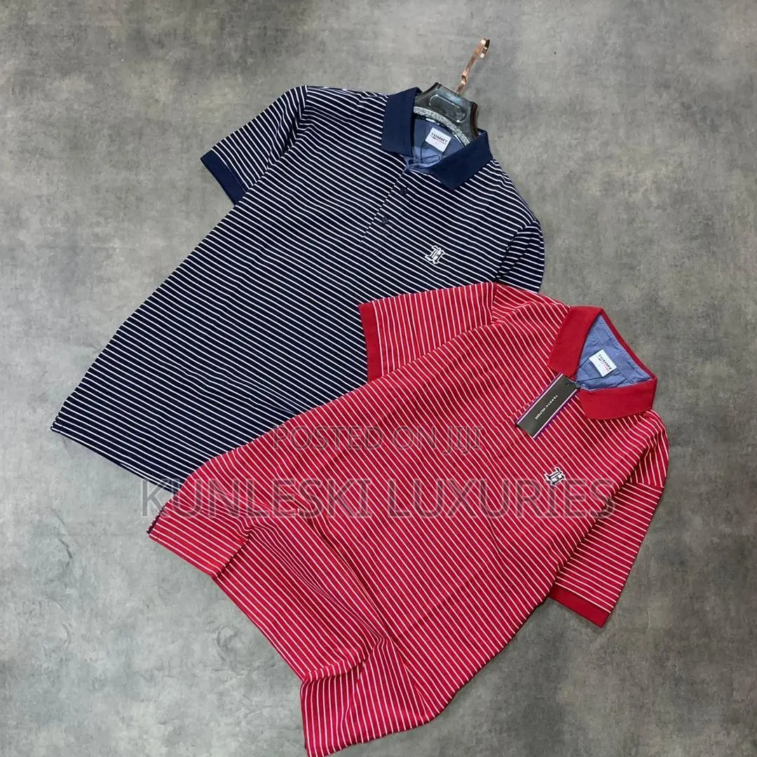 Original Tommy Hilfiger Strips Polo T-Shirt Collections