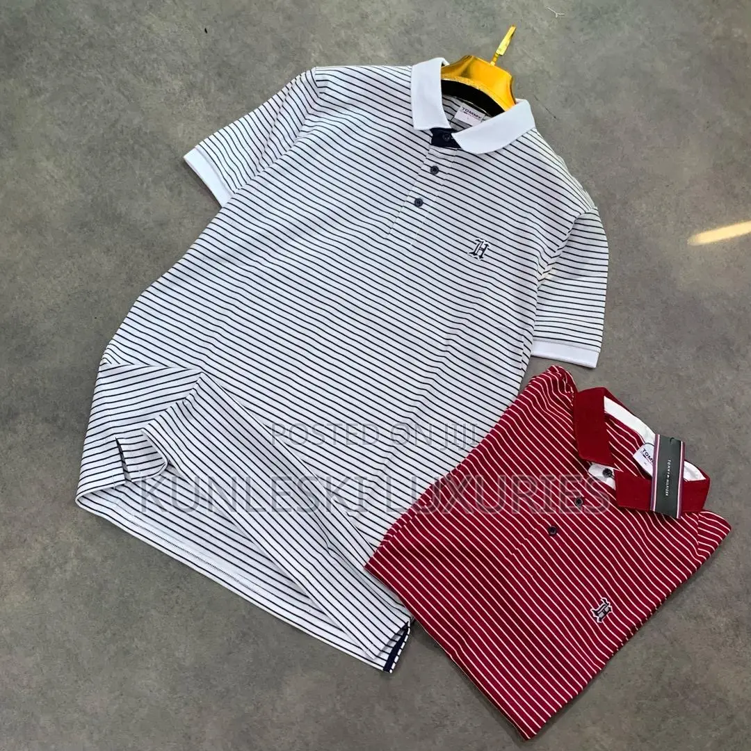 Original Tommy Hilfiger Strips Polo T-Shirt Collections