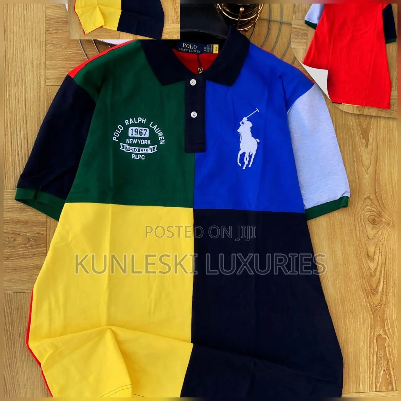 Original Multi Color Polo Ralph Lauren Collar Neck T-Shirt