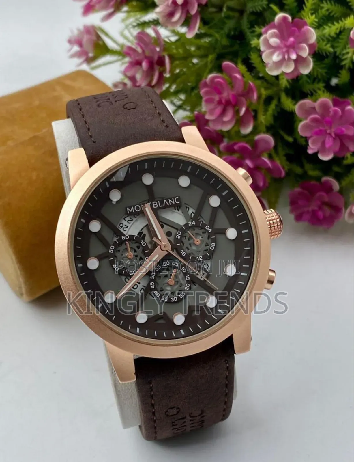 Montblanc Leather Wristwatch