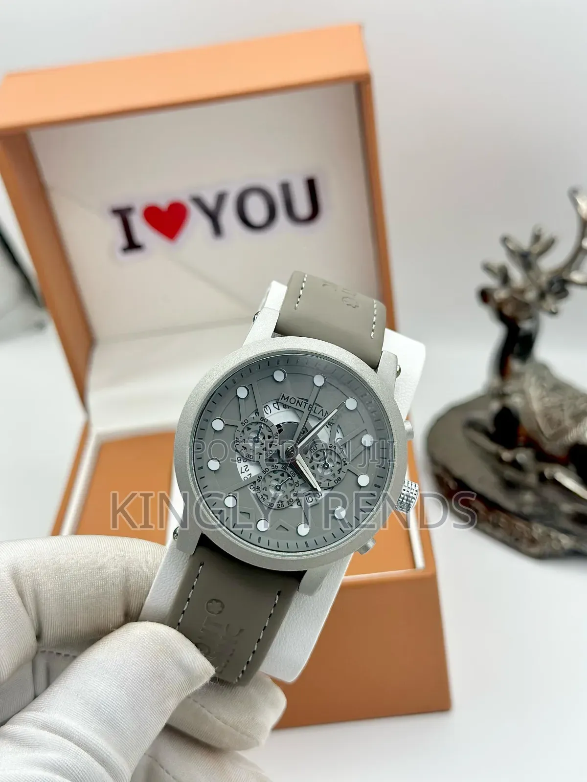 Montblanc Leather Wristwatch