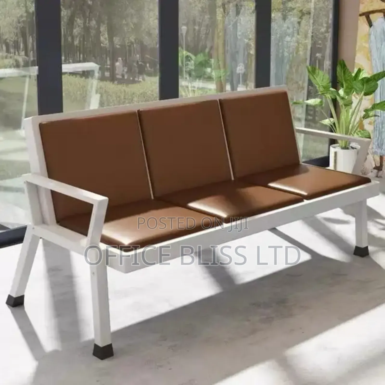 Premium Waiting 3 Seater Airport Chair - Brown