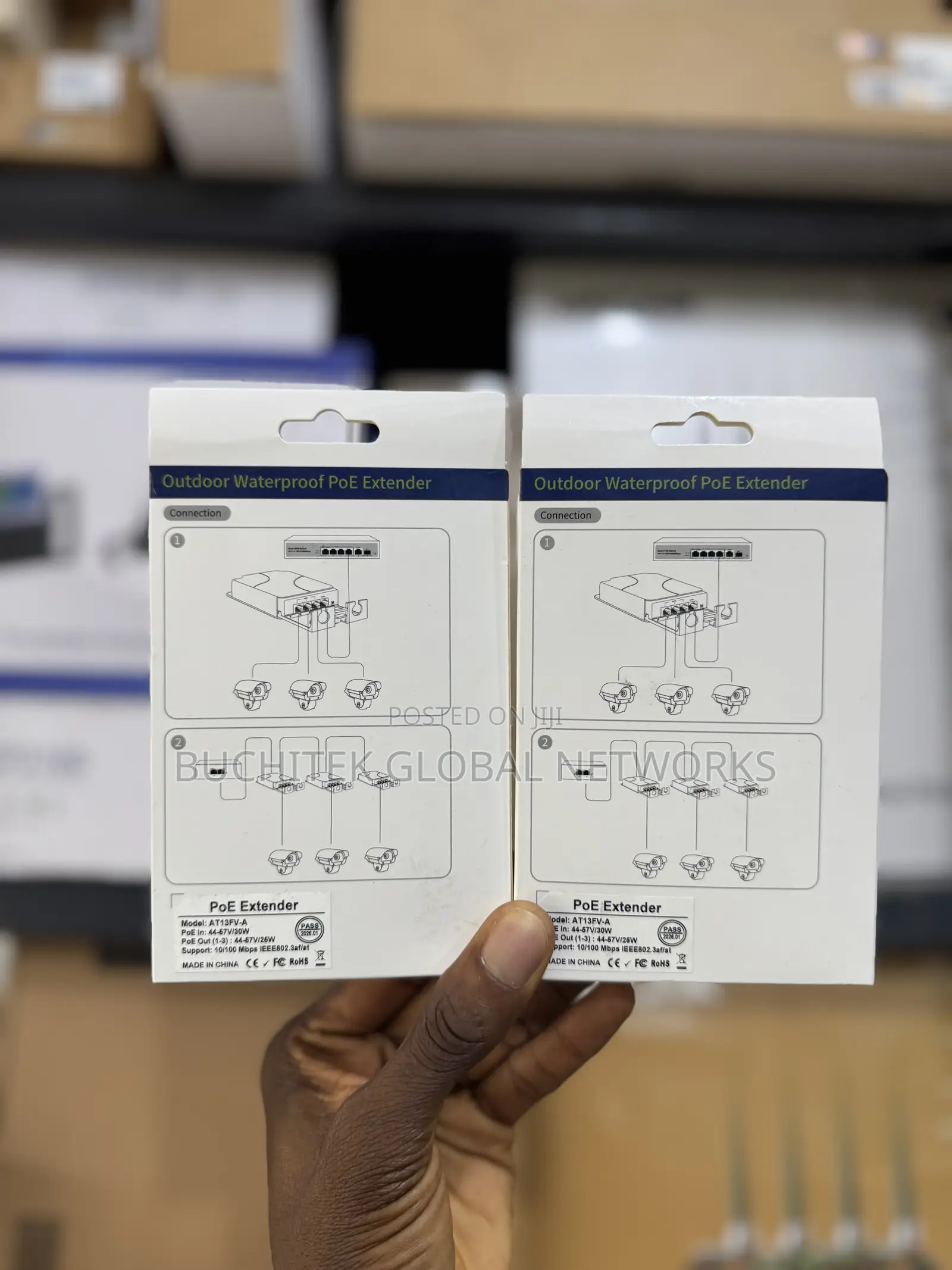 Outdoor Waterproof 44v-57v Poe Extender