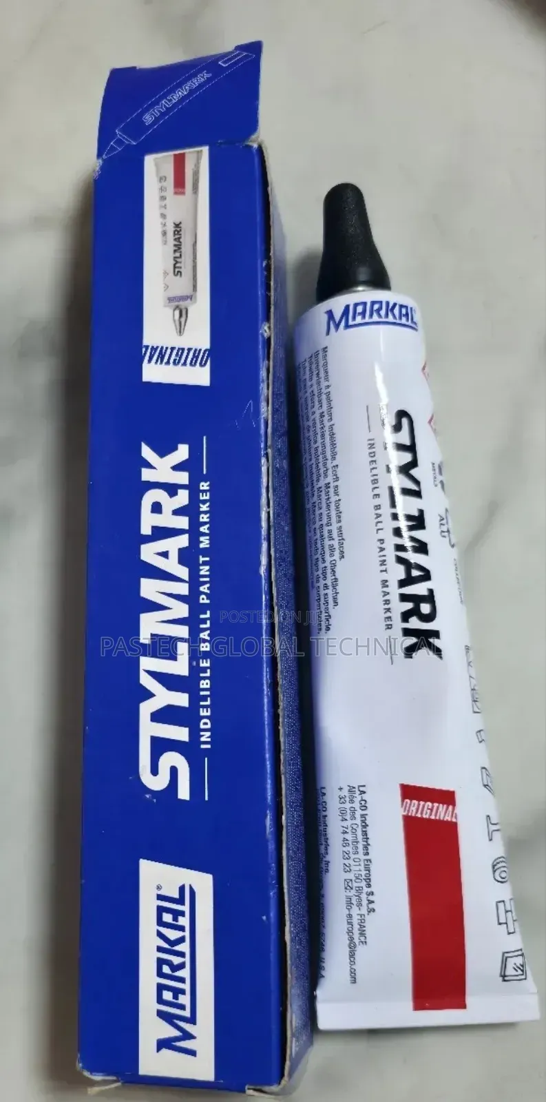 Markal Stylmark Indelible Ball Paint Marker (Black)