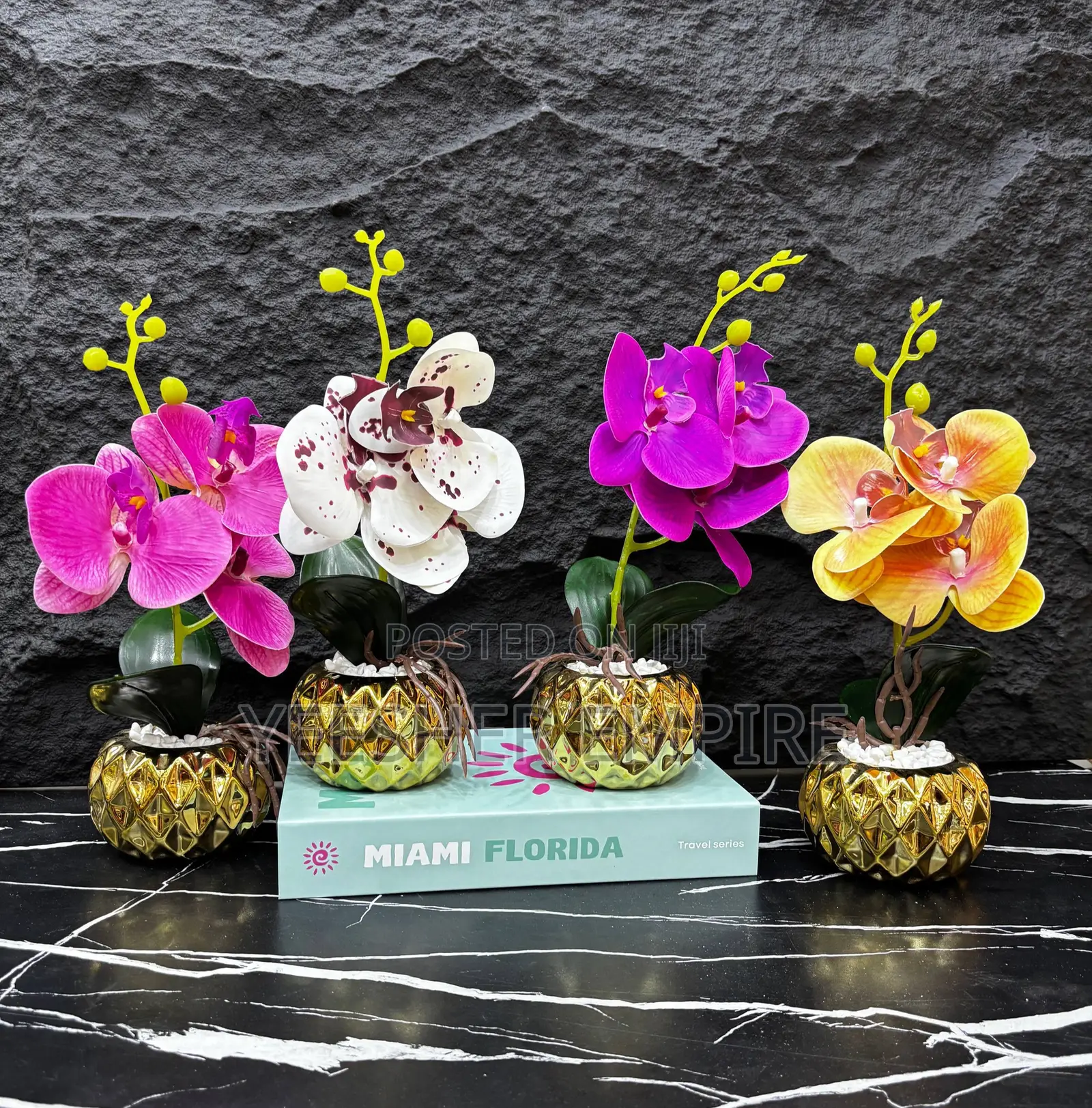 Orchid Table Flower Vase Decor