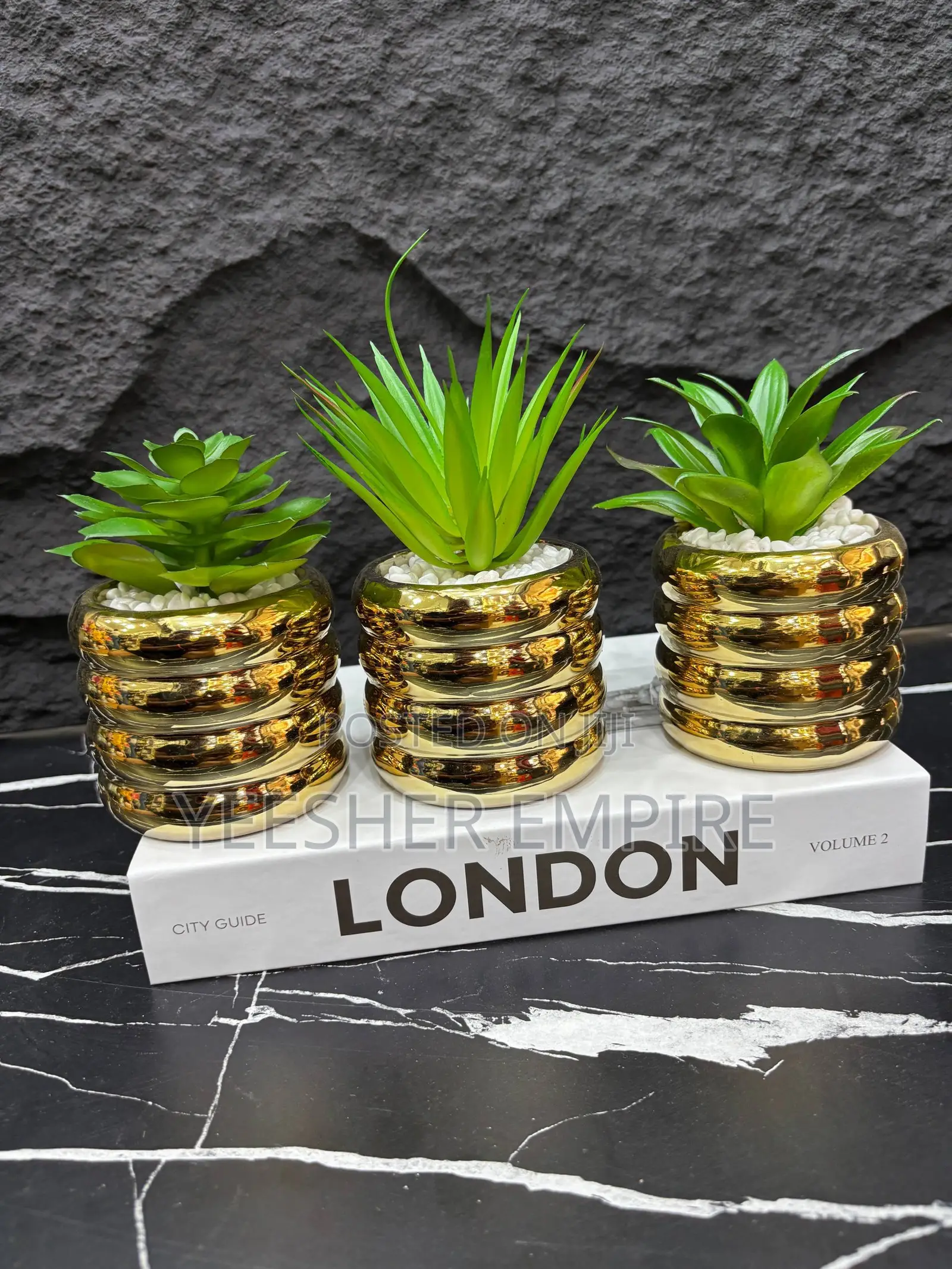 Golden Cup Table Flower Vase Decor