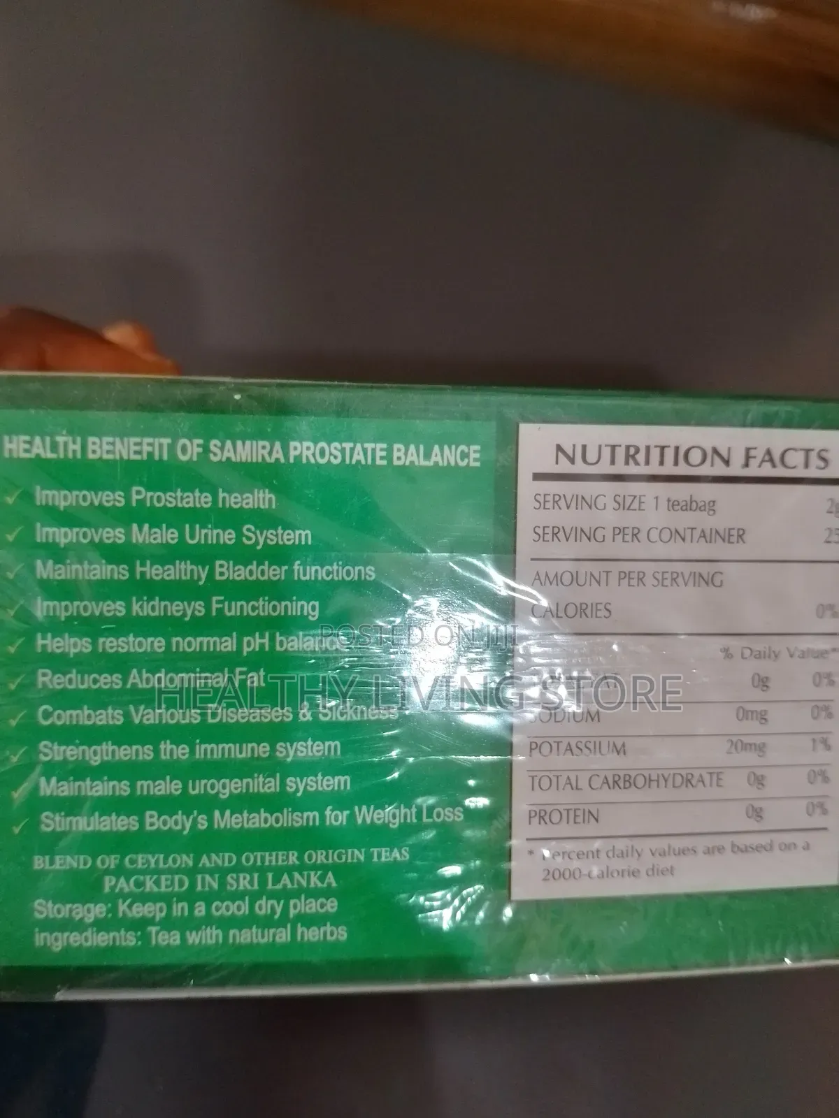 Samira Prostate Balance Herbal Tea (25 Tea Bags)