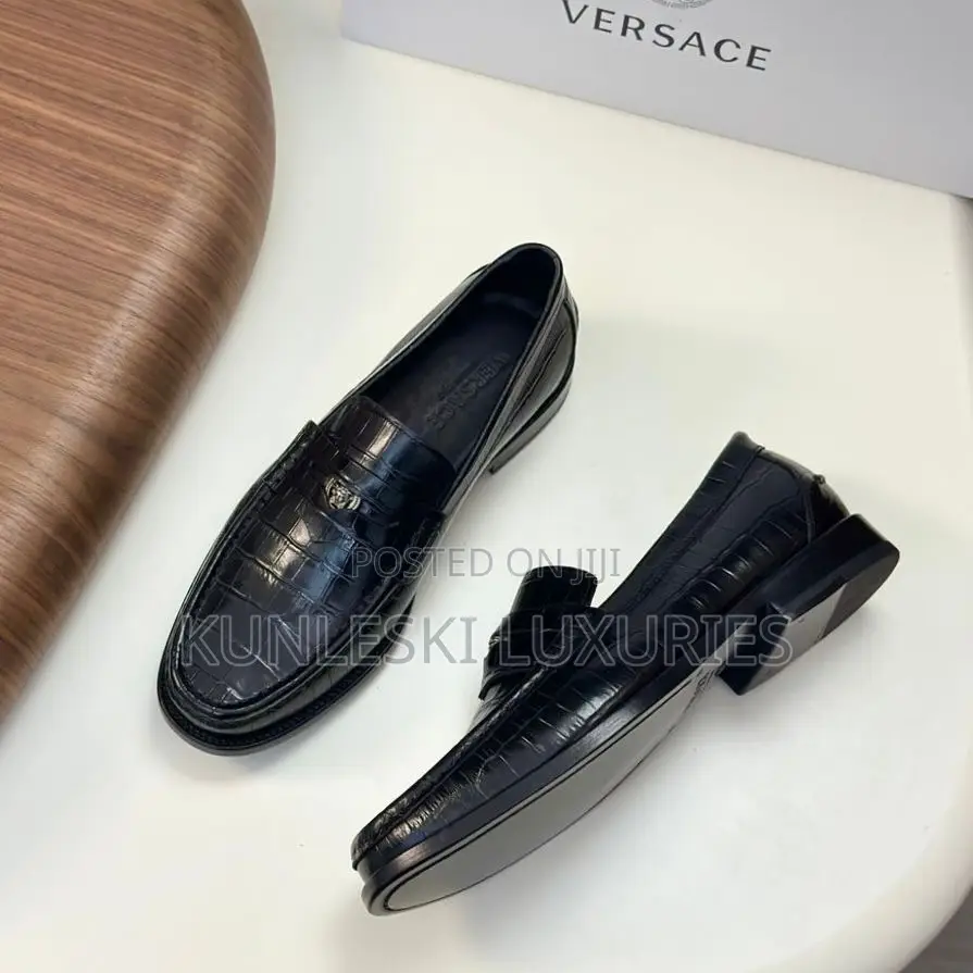 Original Versace Men Leather Shoes in 3 Colors