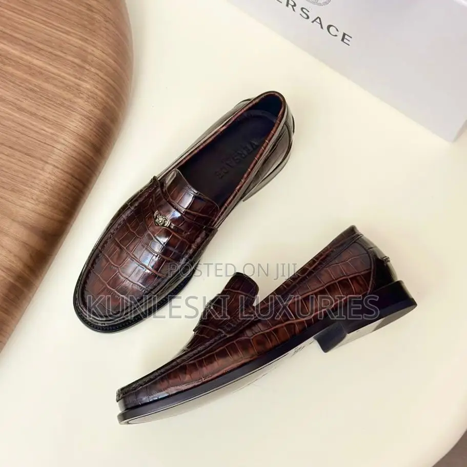 Original Versace Men Leather Shoes in 3 Colors