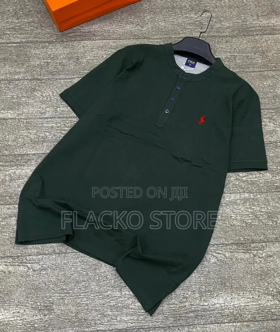 Hugh Quality Polo Ralph Lauren Mandarin Collar Neck T-Shirts