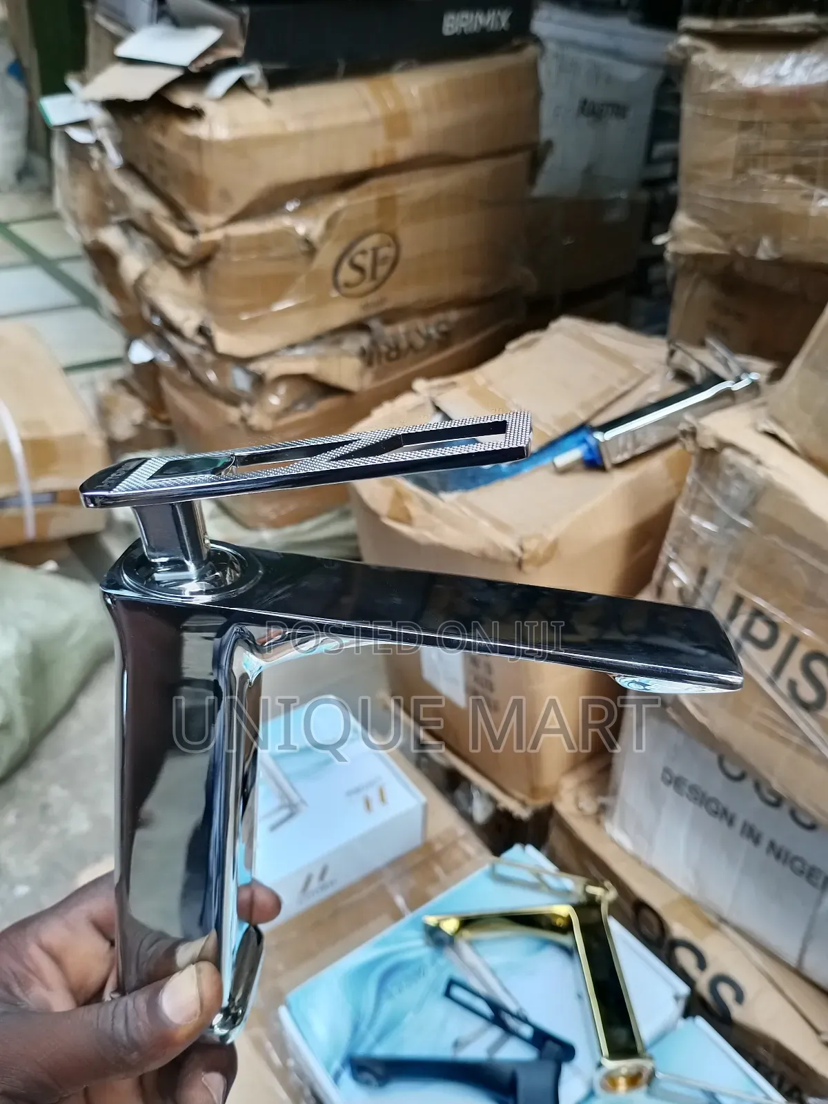 Quality Steel Basin Mixer Tap, Available Colors: Gold, Black, Silver