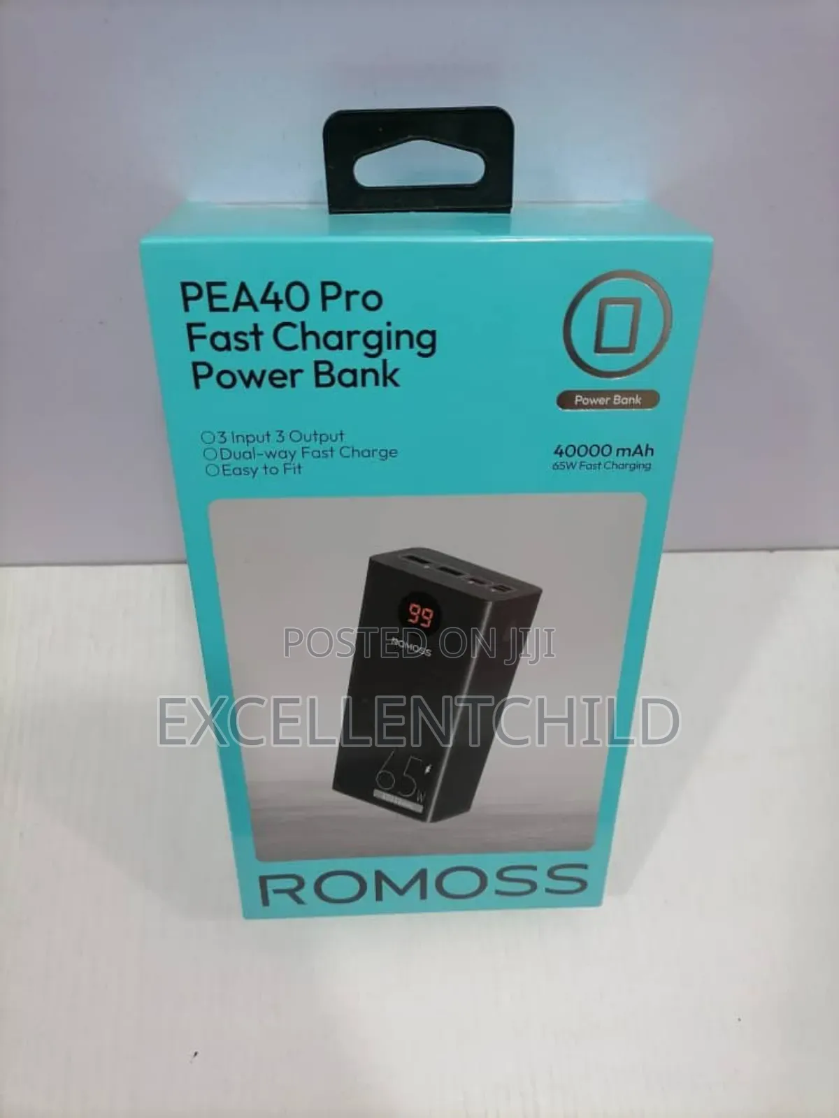 Romoss 40,000 Mah Pea40 Pro Fast Charging Power Bank 65w.
