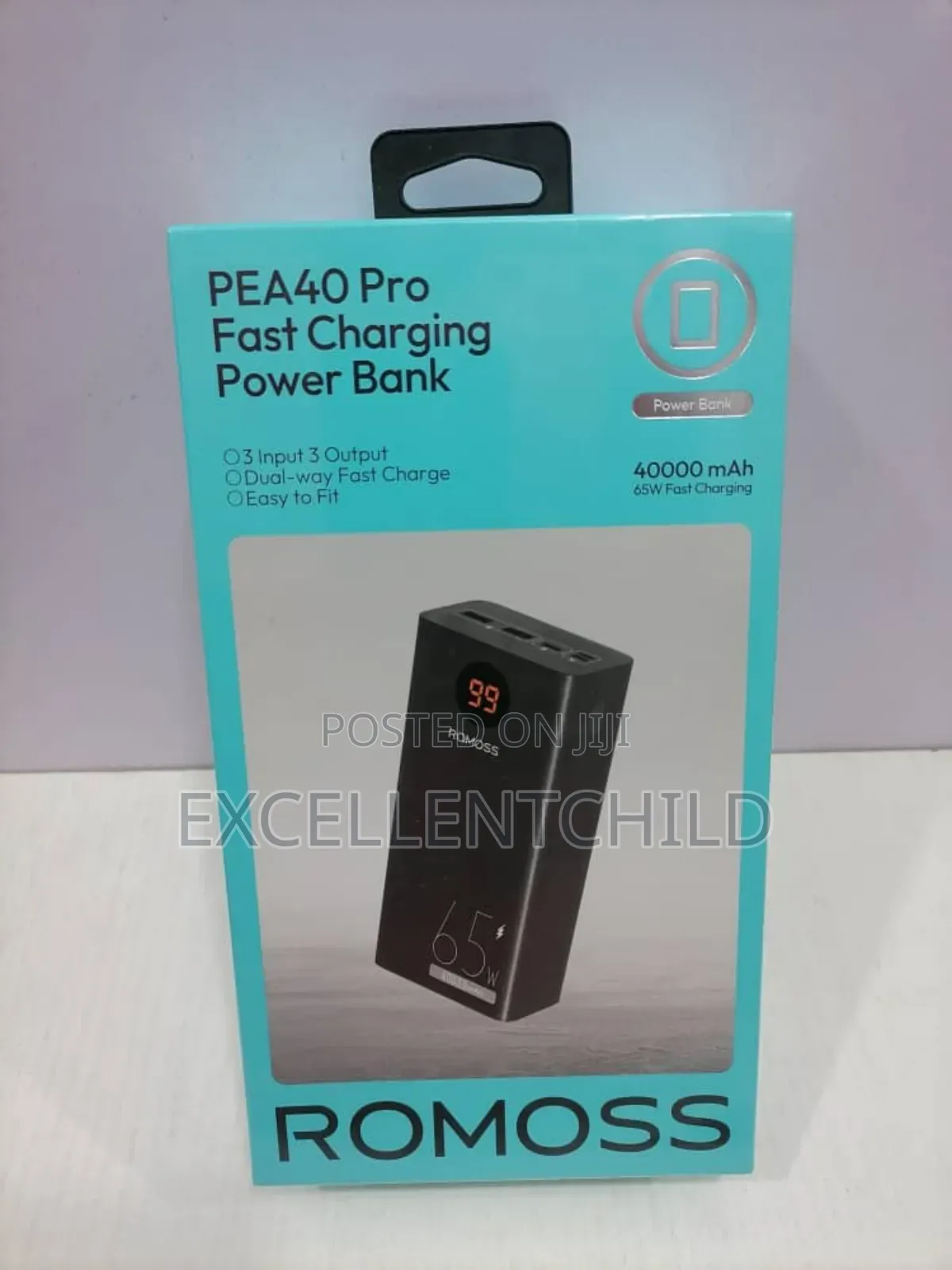 Romoss 40,000 Mah Pea40 Pro Fast Charging Power Bank 65w.
