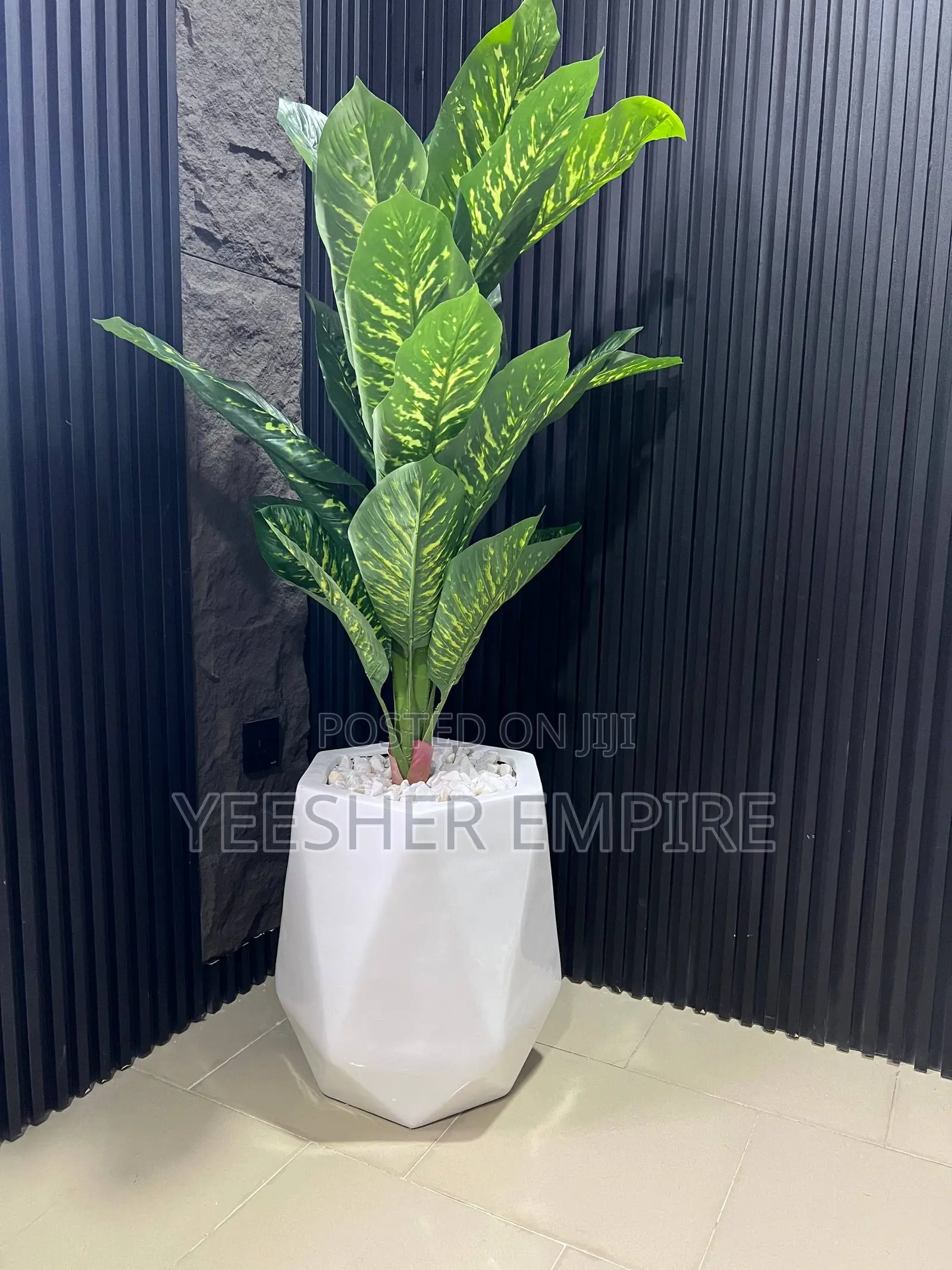 Artificial Flower in Fibre Vase
