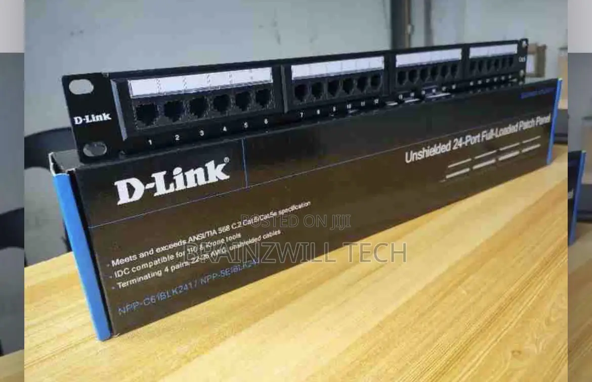 D-Link NPP-C61blk241 | Cat6 24-Port Patch Panel