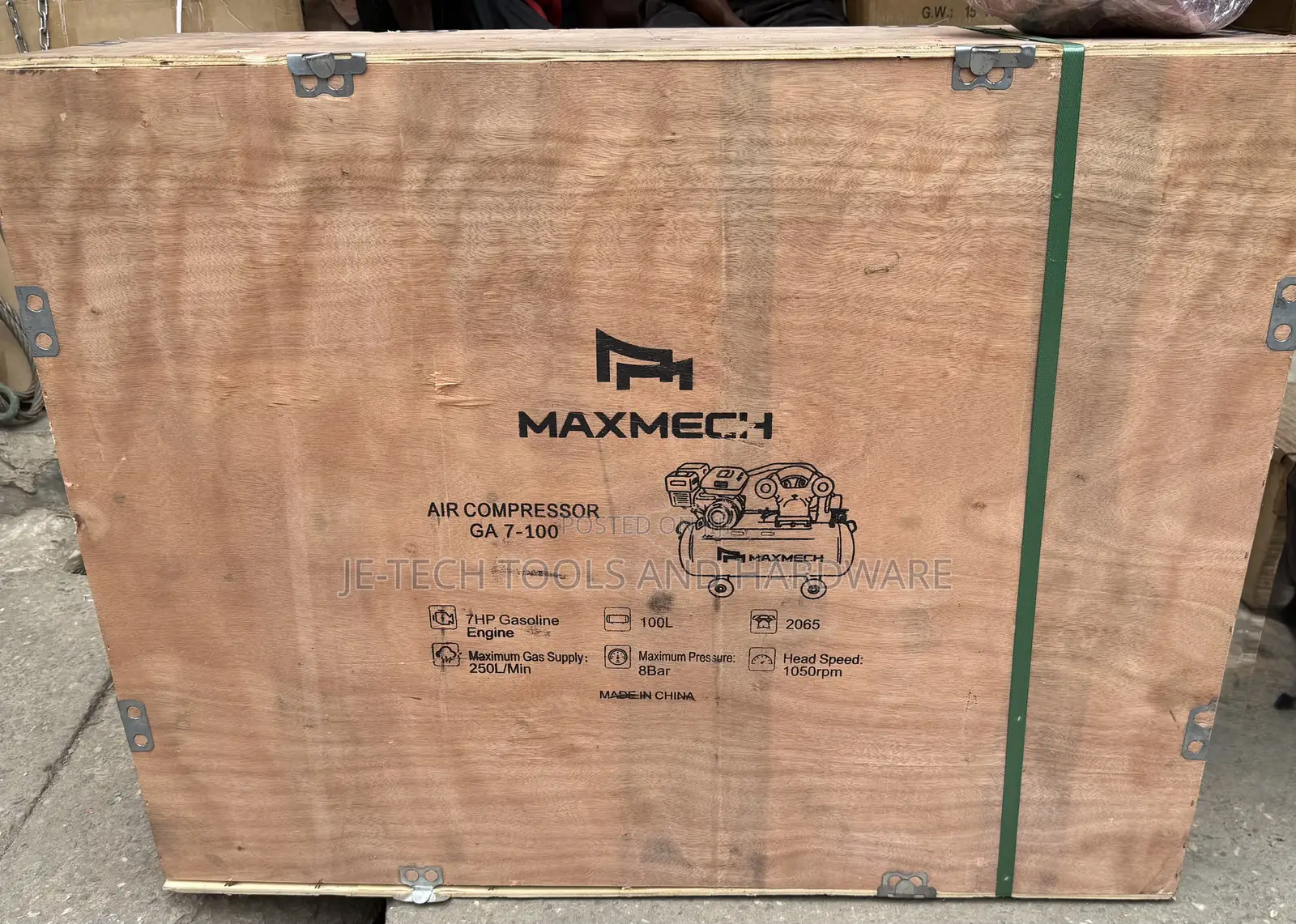 7hp Gasoline Engine Maxmech Ga 7-100 Air Compressor