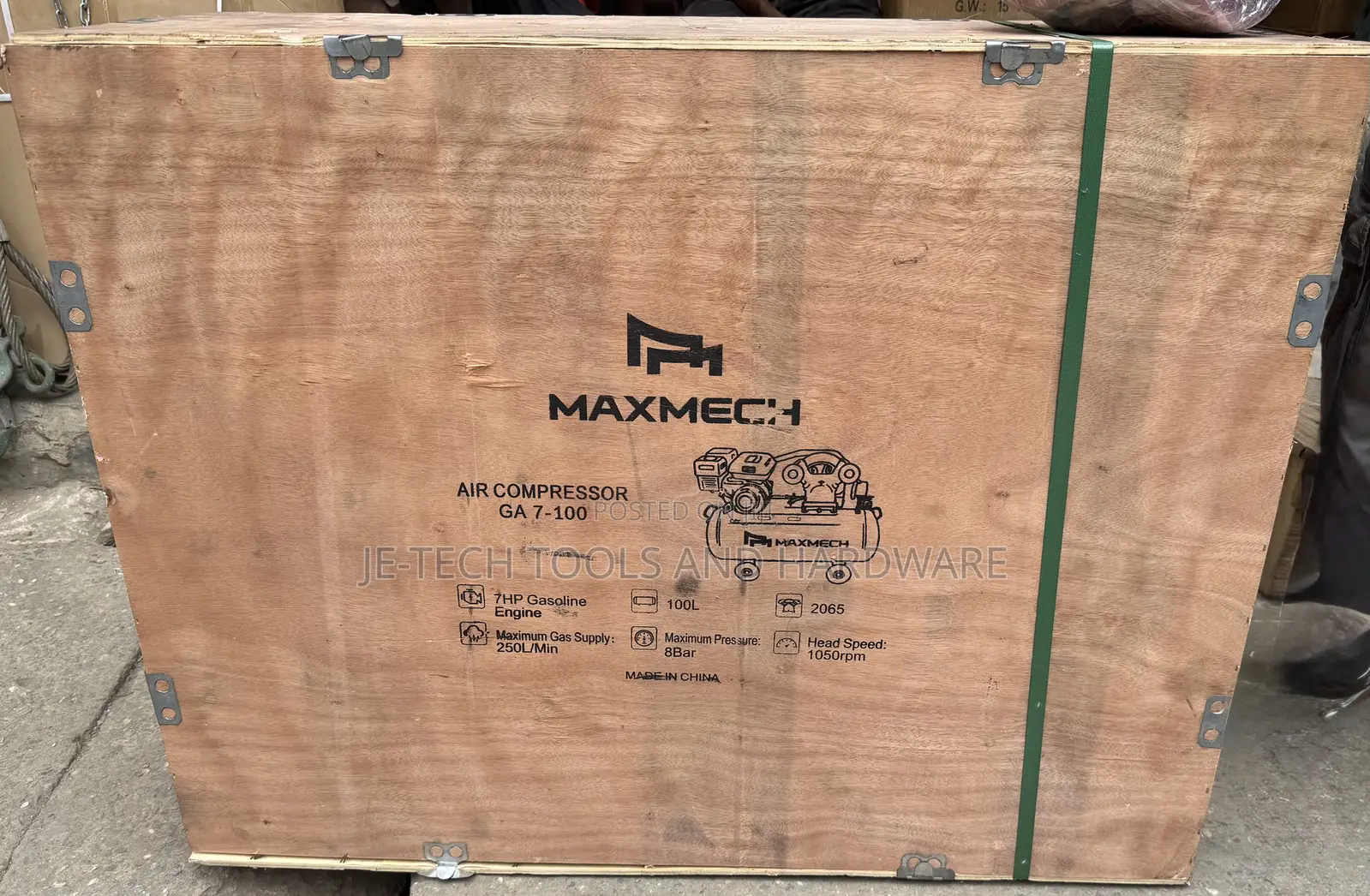 7hp Gasoline Engine Maxmech Ga 7-100 Air Compressor
