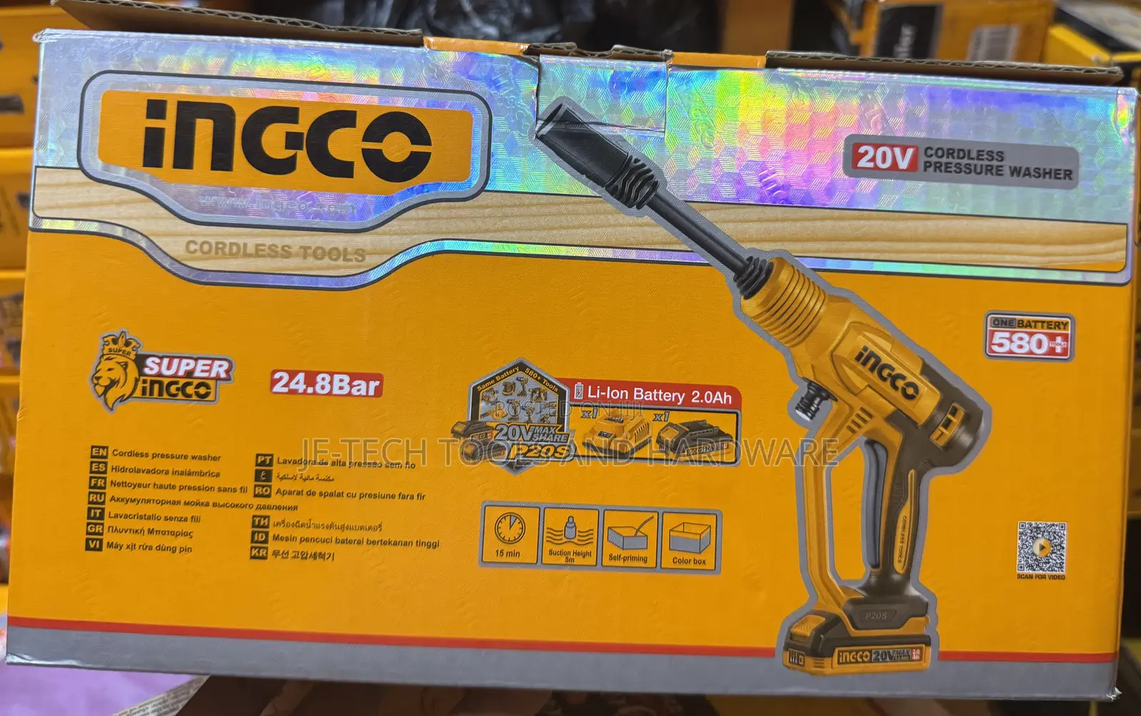 Ingco High Pressure Washer 20v Cpwli203