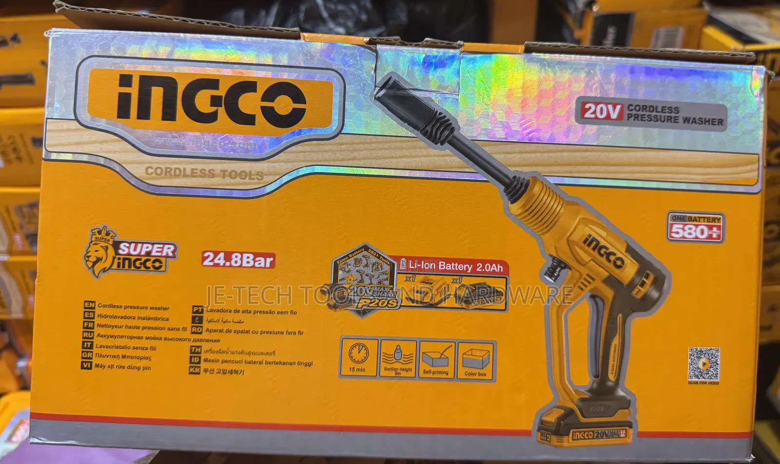 Ingco High Pressure Washer 20v Cpwli203