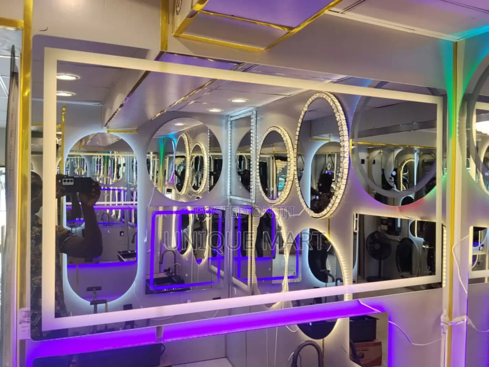 80 by 150cm Large Lead Light(Lighted Mirror) With 3 Light Display