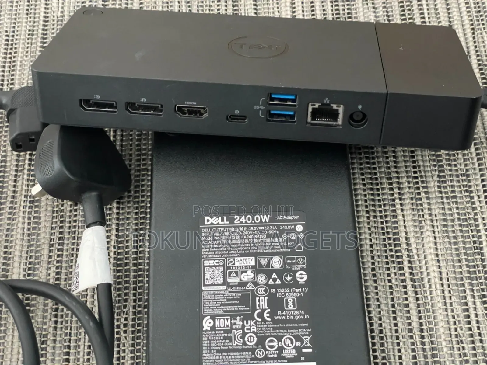 Dell Wd19dc Docking Station | Dual Usb-C | Triple FHD Display | 240w