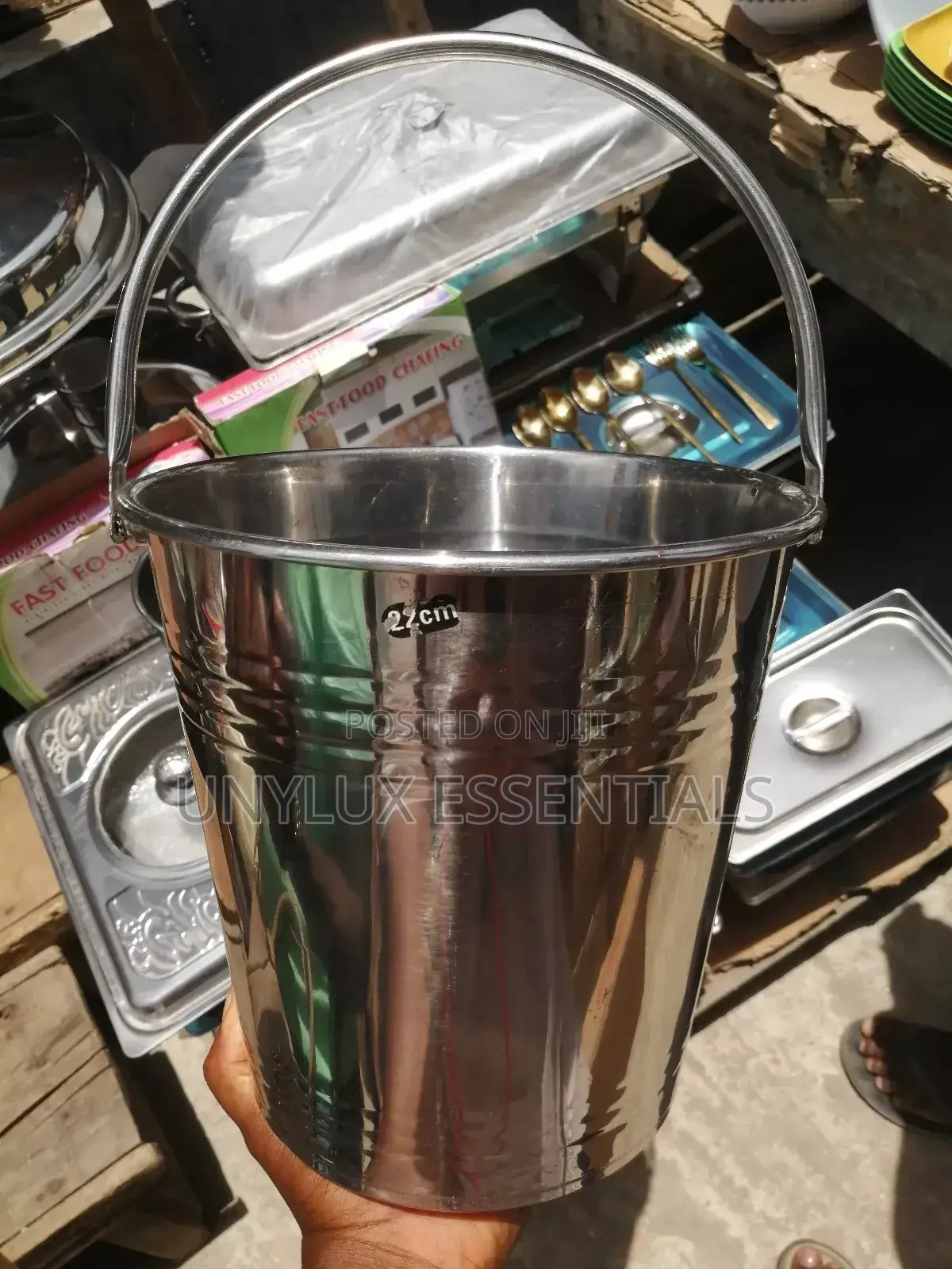 22cm Stainless Ice Bucket With Picker