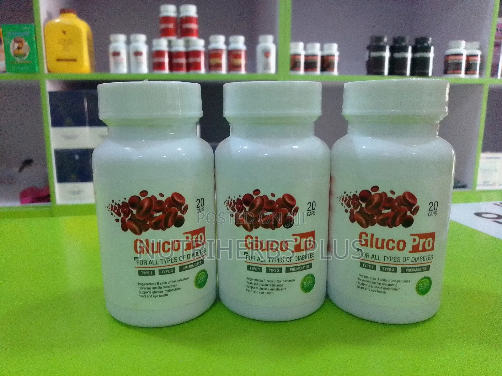 Gluco Pro : Permanent Treatment for All Type Dia-Be-Tes (3 Bottles)