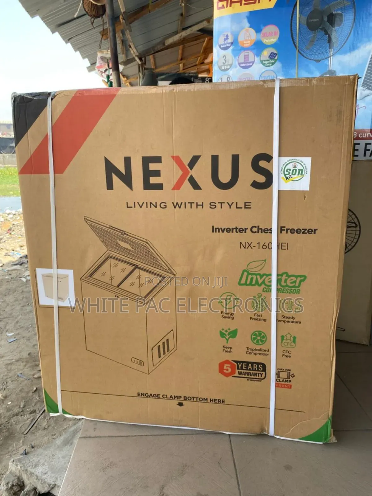 New>Nexus Chest(Nx-160hei )Inverter Freezer 162 Litre Fast Freezing