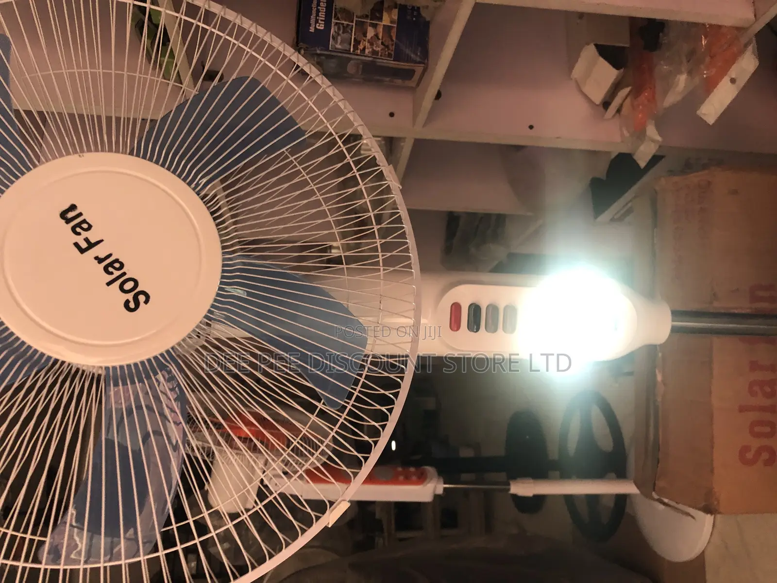 16-Inch Solar Fan With Solar Panel