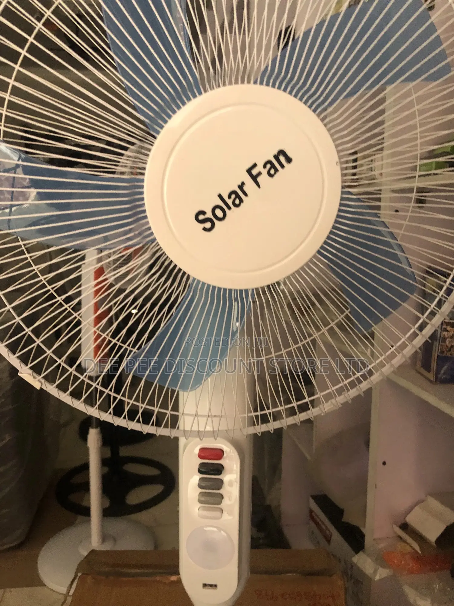 16-Inch Solar Fan With Solar Panel