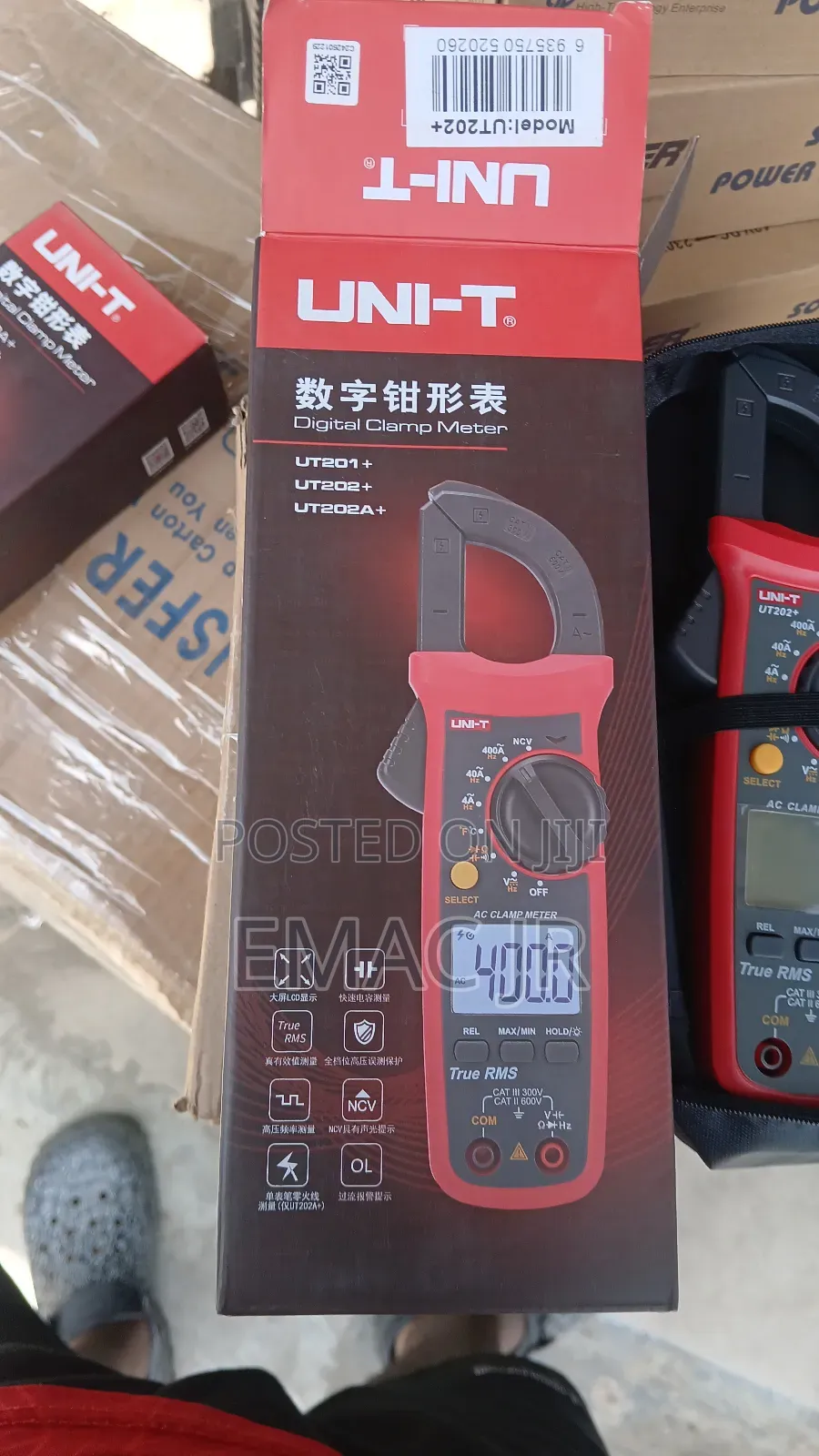 Digital Ammeter Clamp Meter Dc Ac for Measuring Amp Volt Ohm