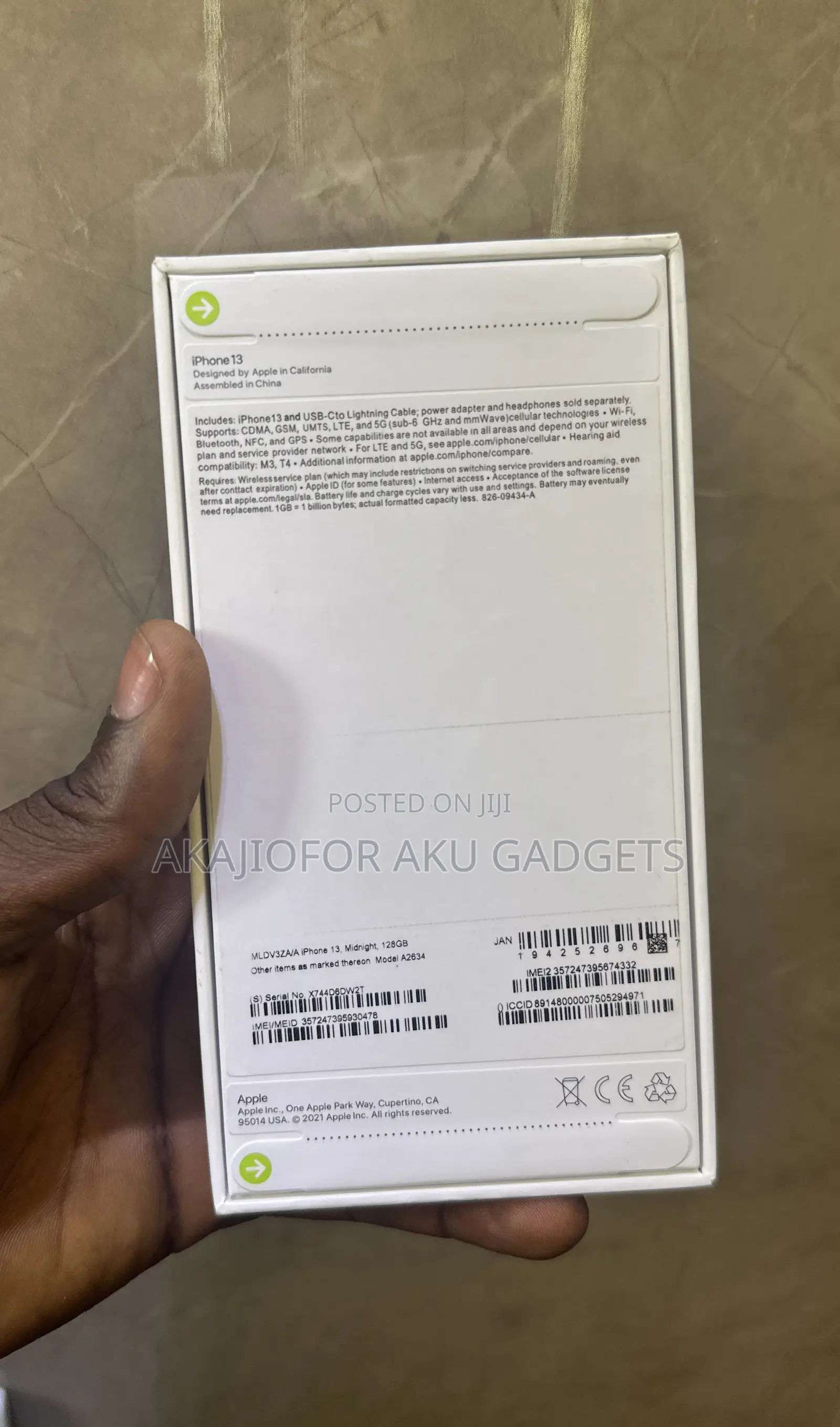 New Apple iPhone 13 128 GB Blue